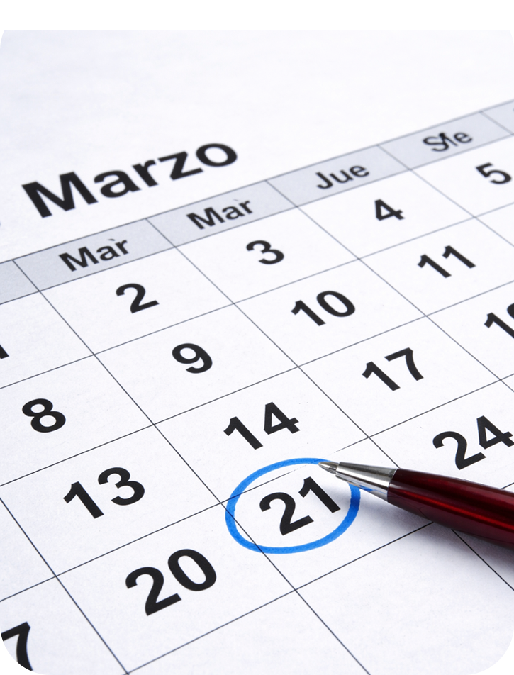 contacto calendario
